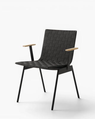 &Tradition Ville AV34 outdoor chair with armrests &Tradition Warm Black - Buy now on ShopDecor - Discover the best products by &TRADITION design