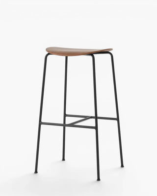 &Tradition Pavilion stool &Tradition Walnut h 79 cm - Buy now on ShopDecor - Discover the best products by &TRADITION design