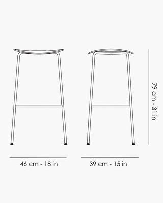 &Tradition Pavilion stool - Buy now on ShopDecor - Discover the best products by &TRADITION design