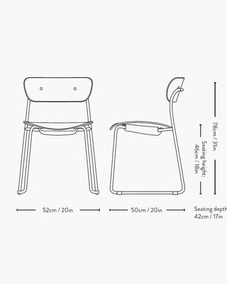 &Tradition Pavilion AV51 chair - Buy now on ShopDecor - Discover the best products by &TRADITION design