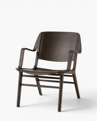 &Tradition XAX HM11 lounge chair with armrests &Tradition Dark Oak - Buy now on ShopDecor - Discover the best products by &TRADITION design