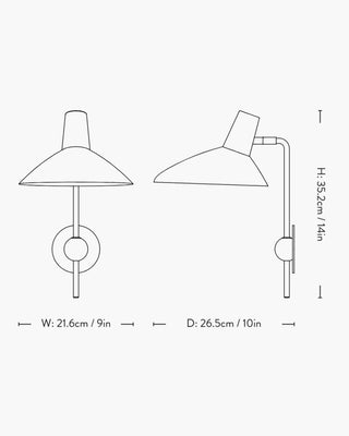 &Tradition Tripod HM12 wall lamp - Buy now on ShopDecor - Discover the best products by &TRADITION design