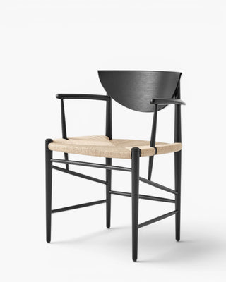 &Tradition Drawn HM4 chair with armrests &Tradition Black Oak - Buy now on ShopDecor - Discover the best products by &TRADITION design