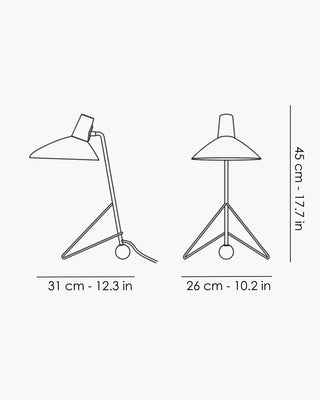 &Tradition Tripod HM9 table lamp - Buy now on ShopDecor - Discover the best products by &TRADITION design