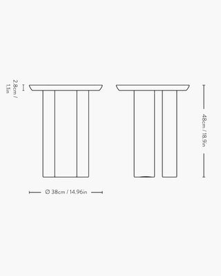 &Tradition Tung JA3 side table - Buy now on ShopDecor - Discover the best products by &TRADITION design