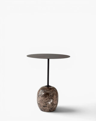 &Tradition Lato LN8 round table Ø 40 cm. - 15.7 in. &Tradition Black & Emperador - Buy now on ShopDecor - Discover the best products by &TRADITION design