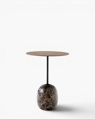 &Tradition Lato LN8 round table Ø 40 cm. - 15.7 in. &Tradition Walnut & Emperador - Buy now on ShopDecor - Discover the best products by &TRADITION design