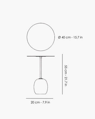 &Tradition Lato LN8 round table Ø 40 cm. - 15.7 in. - Buy now on ShopDecor - Discover the best products by &TRADITION design
