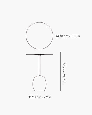 &Tradition Lato LN8 round table Ø 40 cm. - 15.7 in. - Buy now on ShopDecor - Discover the best products by &TRADITION design