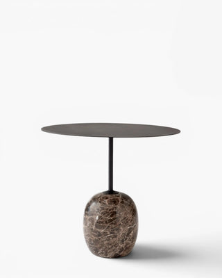 &Tradition Lato LN9 oval table h. 45 cm. - 17.7 in. &Tradition Black & Emperador - Buy now on ShopDecor - Discover the best products by &TRADITION design