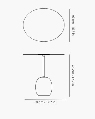 &Tradition Lato LN9 oval table h. 45 cm. - 17.7 in. - Buy now on ShopDecor - Discover the best products by &TRADITION design