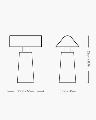 &Tradition Caret MF1 portable lamp - Buy now on ShopDecor - Discover the best products by &TRADITION design