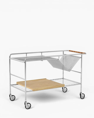 &Tradition Alima NDS1 trolley &Tradition Chrome & Oak - Buy now on ShopDecor - Discover the best products by &TRADITION design