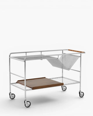 &Tradition Alima NDS1 trolley &Tradition Chrome & Walnut - Buy now on ShopDecor - Discover the best products by &TRADITION design