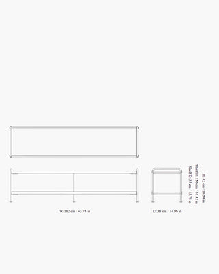 &Tradition Alima NDS4 shelving unit with 2 shelves - Buy now on ShopDecor - Discover the best products by &TRADITION design