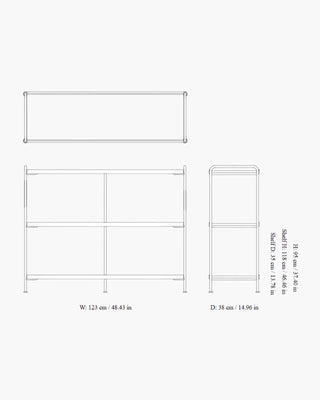 &Tradition Alima NDS5 shelving unit with 3 shelves - Buy now on ShopDecor - Discover the best products by &TRADITION design