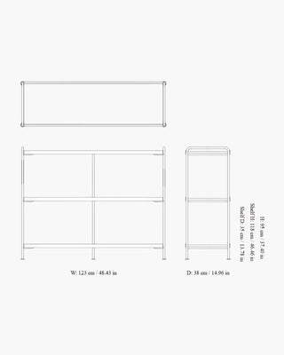 &Tradition Alima NDS5 shelving unit with 3 shelves - Buy now on ShopDecor - Discover the best products by &TRADITION design