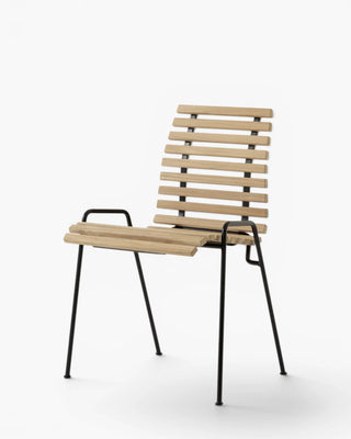 &Tradition RFH RD4 outdoor terrace chair &Tradition Teak & Black - Buy now on ShopDecor - Discover the best products by &TRADITION design