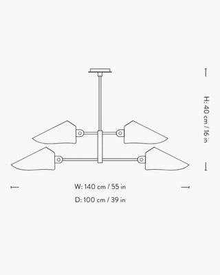 &Tradition Bonnet chandelier - Buy now on ShopDecor - Discover the best products by &TRADITION design