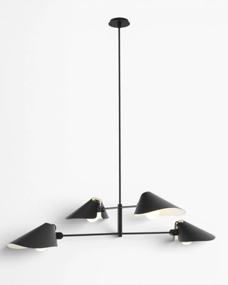 &Tradition Bonnet chandelier &Tradition Matt Black h 140 cm - Buy now on ShopDecor - Discover the best products by &TRADITION design