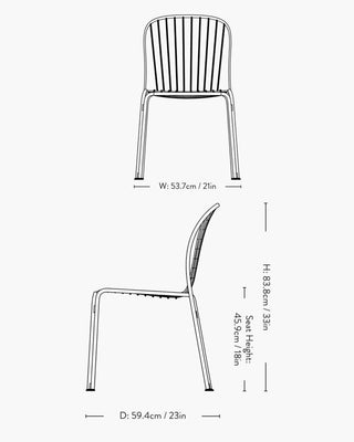 &Tradition Thorvald SC94 outdoor side chair - Buy now on ShopDecor - Discover the best products by &TRADITION design