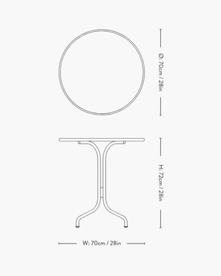 &Tradition Thorvald outdoor coffee table - Buy now on ShopDecor - Discover the best products by &TRADITION design