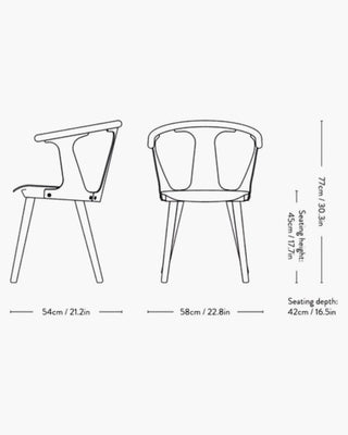 &Tradition In Between SK1 chair - Buy now on ShopDecor - Discover the best products by &TRADITION design