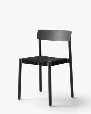 &Tradition Betty TK1 chair with webbed seat &Tradition Black Oak - Buy now on ShopDecor - Discover the best products by &TRADITION design