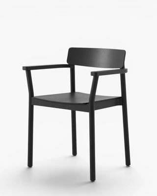 &Tradition Betty TK10 chair with armrests and wooden seat &Tradition Black Oak - Buy now on ShopDecor - Discover the best products by &TRADITION design