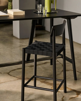 &Tradition Betty stool with backrest and webbed seat - Buy now on ShopDecor - Discover the best products by &TRADITION design