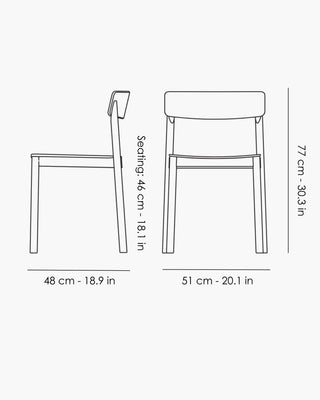 &Tradition Betty TK2 chair with wooden seat - Buy now on ShopDecor - Discover the best products by &TRADITION design