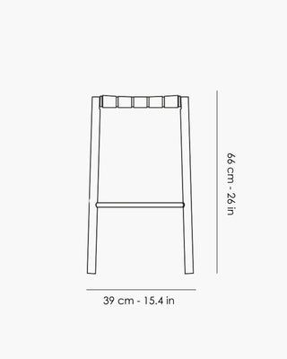 &Tradition Betty stool with webbed seat - Buy now on ShopDecor - Discover the best products by &TRADITION design