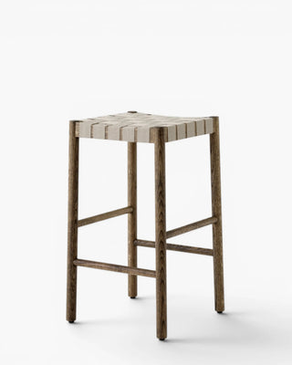 &Tradition Betty stool with webbed seat &Tradition Smoked Oak h 66 cm - Buy now on ShopDecor - Discover the best products by &TRADITION design