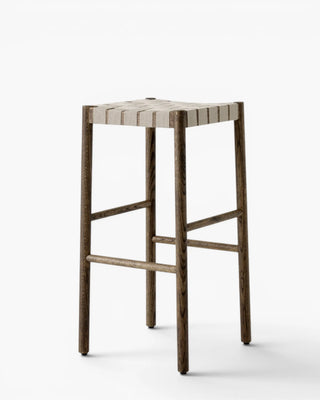 &Tradition Betty stool with webbed seat &Tradition Smoked Oak h 76 cm - Buy now on ShopDecor - Discover the best products by &TRADITION design