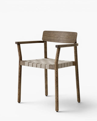 &Tradition Betty TK9 chair with armrests and webbed seat &Tradition Smoked Oak - Buy now on ShopDecor - Discover the best products by &TRADITION design