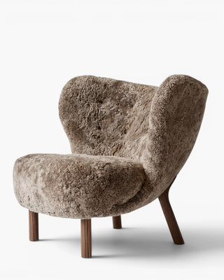 &Tradition Little Petra VB1 lounge chair &Tradition Sheepskin Sahara 17mm Walnut - Buy now on ShopDecor - Discover the best products by &TRADITION design
