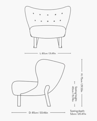 &Tradition Little Petra VB1 lounge chair - Buy now on ShopDecor - Discover the best products by &TRADITION design