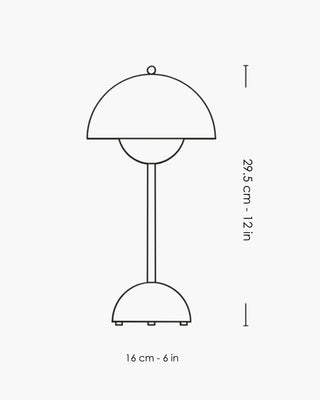 &Tradition Flowerpot VP9 portable lamp - Buy now on ShopDecor - Discover the best products by &TRADITION design