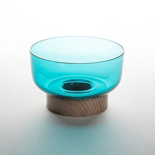 Artemide Bontà wooden base with bowl diam. 18 cm. Artemide Bontà Turquoise - Buy now on ShopDecor - Discover the best products by ARTEMIDE design