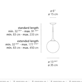 Artemide Castore 35 suspension lamp - Buy now on ShopDecor - Discover the best products by ARTEMIDE design