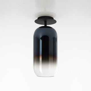 Artemide Gople ceiling lamp with black structure Artemide Gople Sapphire blue - Buy now on ShopDecor - Discover the best products by ARTEMIDE design