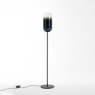 Artemide Gople floor lamp with black structure Artemide Gople Sapphire blue - Buy now on ShopDecor - Discover the best products by ARTEMIDE design