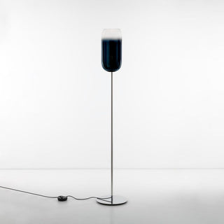 Artemide Gople floor lamp with silver structure Artemide Gople Sapphire blue - Buy now on ShopDecor - Discover the best products by ARTEMIDE design
