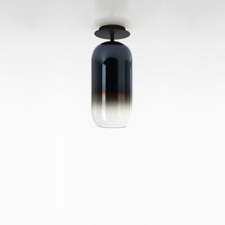 Artemide Gople Mini ceiling lamp with black structure Artemide Gople Sapphire blue - Buy now on ShopDecor - Discover the best products by ARTEMIDE design