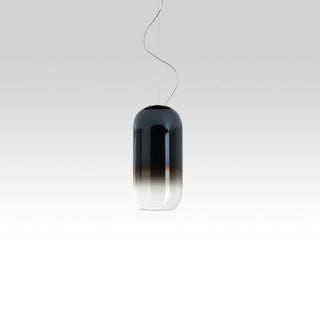 Artemide Gople Mini suspension lamp with black structure Artemide Gople Sapphire blue - Buy now on ShopDecor - Discover the best products by ARTEMIDE design