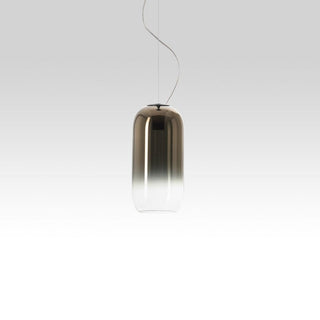 Artemide Gople Mini suspension lamp with silver structure Artemide Gople Bronze - Buy now on ShopDecor - Discover the best products by ARTEMIDE design