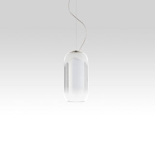 Artemide Gople Mini suspension lamp with silver structure Artemide Gople Silver - Buy now on ShopDecor - Discover the best products by ARTEMIDE design