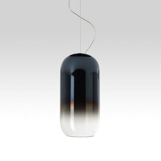Artemide Gople suspension lamp with silver structure Artemide Gople Sapphire blue - Buy now on ShopDecor - Discover the best products by ARTEMIDE design