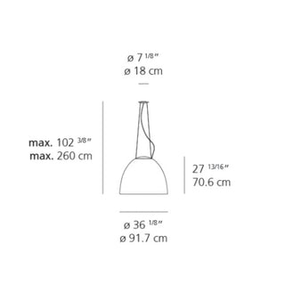 Artemide Nur 1618 suspension lamp LED - Buy now on ShopDecor - Discover the best products by ARTEMIDE design