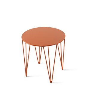 Atipico Chele diam.30 cm small Table metal Orange - Buy now on ShopDecor - Discover the best products by ATIPICO design